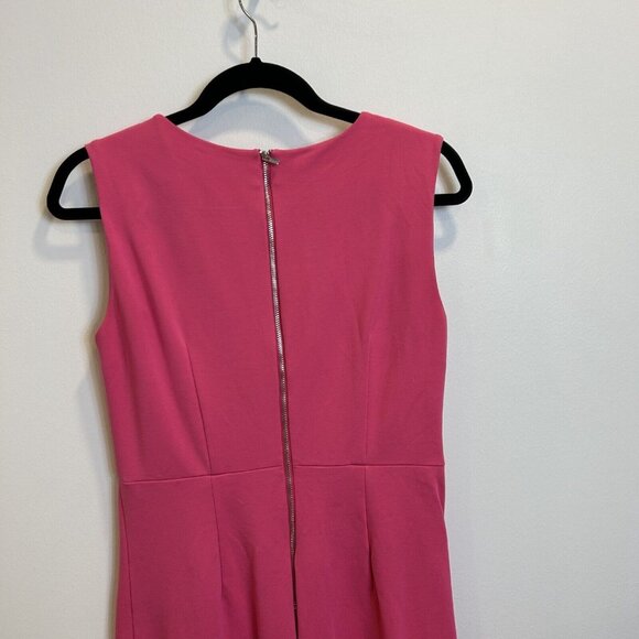 DVF DIANE von FURSTENBERG Carpreena Pink Size 6 Ponte Mini Dress $325 - Picture 9 of 10